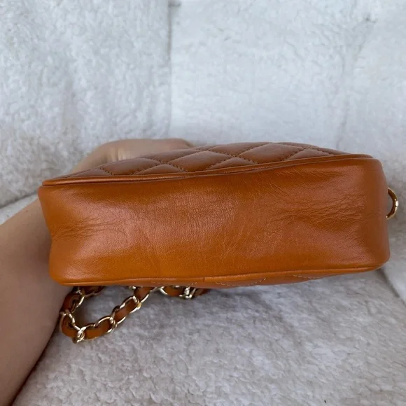 Christian Laurier Paris Quilted Genuine Leather Crossbody Bag MADE ITALY - Picture 6 of 10